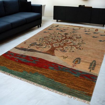 Orientalska preproga Afshar naqsha 200x299 ročno vozlana Afgan preproga