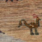 Orientalska preproga Afshar naqsha 200x299 ročno vozlana Afgan preproga