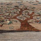 Orientalska preproga Afshar naqsha 200x299 ročno vozlana Afgan preproga