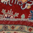 Okrogla preproga Kazak 168x171 cm – ročno vozlana afganistanska klasika