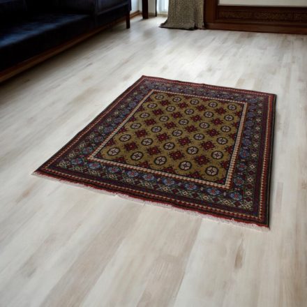 Orientalska preproga Aqcha Bukhara 151x196 ročno vozlana Afgan preproga