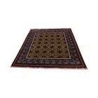 Orientalska preproga Aqcha Bukhara 151x196 ročno vozlana Afgan preproga