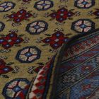 Orientalska preproga Aqcha Bukhara 151x196 ročno vozlana Afgan preproga