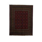 Orientalska preproga Aqcha Bukhara 152x193 ročno vozlana Afgan preproga