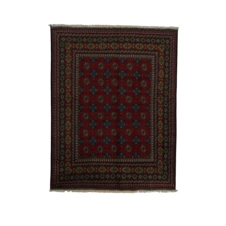 Orientalska preproga Aqcha Bukhara 152x193 ročno vozlana Afgan preproga