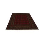 Orientalska preproga Aqcha Bukhara 152x193 ročno vozlana Afgan preproga