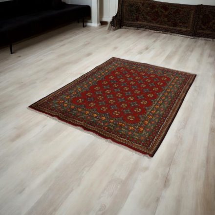Orientalska preproga Aqcha Bukhara 150x196 ročno vozlana Afgan preproga