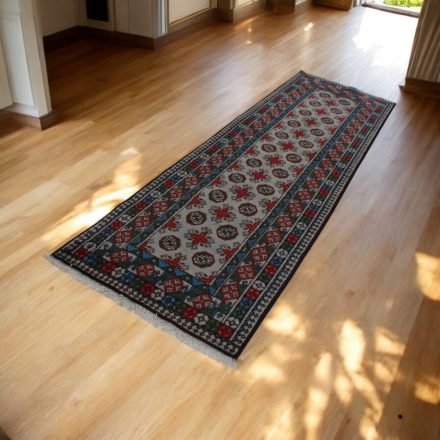 Orientalska tekači preproga Aqcha Bukhara 80x285 ročno vozlana Afgan preproga