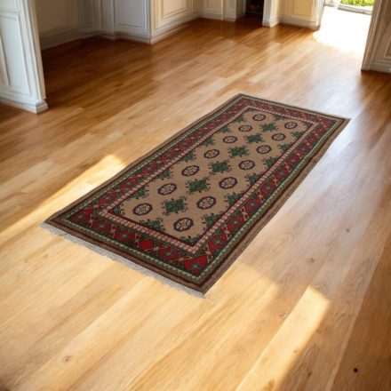 Orientalska tekači preproga Aqcha Bukhara 85x203 ročno vozlana preproga