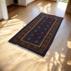 Orientalska tekači preproga Aqcha Bukhara 81x190 ročno vozlana Afgan preproga