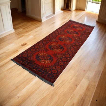 Afghan tekači preproga Kargai Slonova noga 83x249 ročno vozlana orientalska preproga