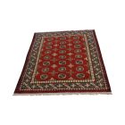 Orientalska preproga Aqcha Bukhara 101x148 ročno vozlana Afgan preproga