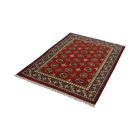 Orientalska preproga Aqcha Bukhara 101x148 ročno vozlana Afgan preproga