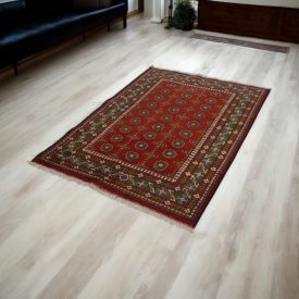 Orientalska preproga Aqcha Bukhara 123x178 ročno vozlana preproga