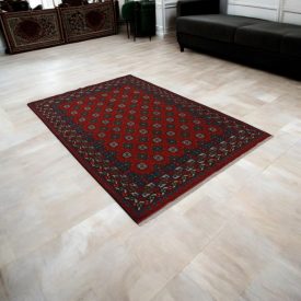   Orientalska preproga Aqcha Bukhara 167x242 ročno vozlana Afgan preproga