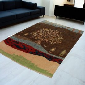 Orientalska preproga Afshar naqsha 205x293 ročno vozlana Afgan preproga