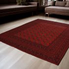 Orientalska preproga Aqcha Bukhara 250x333 ročno vozlana Afgan preproga