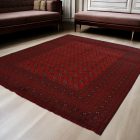Orientalska preproga Aqcha Bukhara 251x335 ročno vozlana Afgan preproga