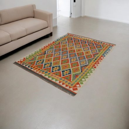 Etnična preproga Kilim Chobi 144x192 ročno tkana preproga