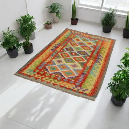 Volnena tekači preproga Kilim Chobi 106x199 ročno tkani afgan kelim