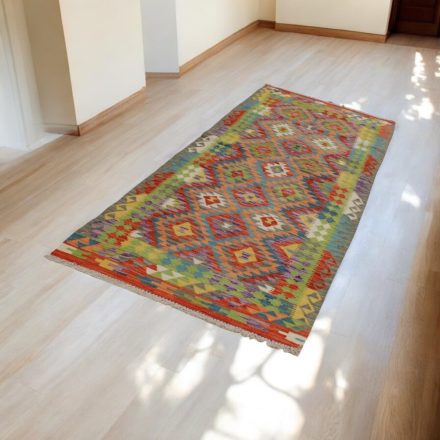 Afgan tekači preproga Kilim Chobi 97x276 etnični ročno tkani Kilim