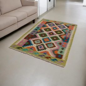 Maimana Kilim preproga 123x177 afgan ročno tkana Kilim