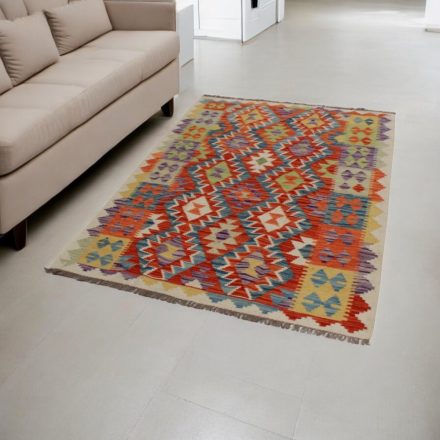 Etnična preproga Kilim Chobi 125x180 ročno tkana preproga