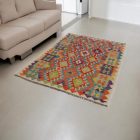 Kilim Chobi preproga 131x174 cm – ročno tkani afganistanski volneni kilim