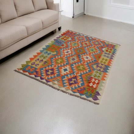 Ročno tkana Kilim 126x178 Maimana Kelim preproga