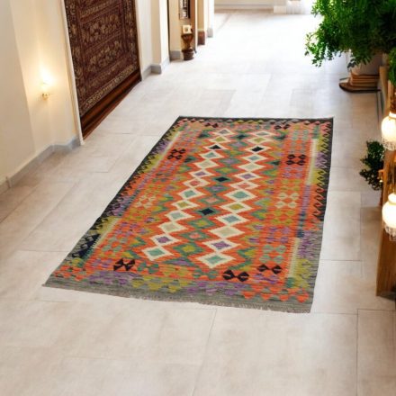 Chobi tekači preproga Kilim 110x200 ročno tkana volna kelim