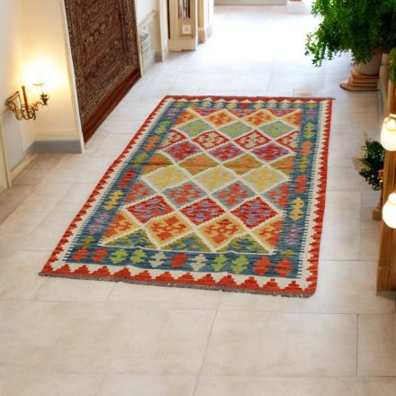 Ročno tkana tekači preproga Kilim 107x195 afgan volneni kilim