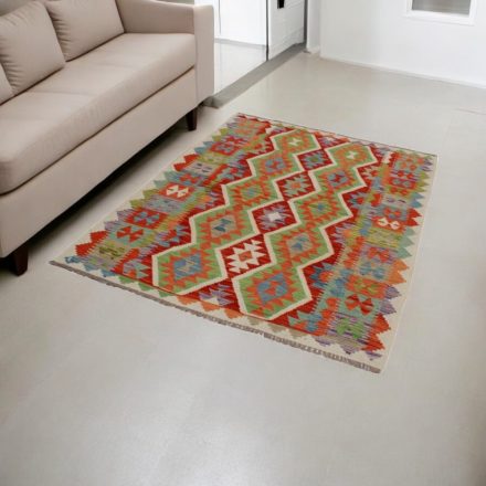 Etnična preproga Kilim Chobi 131x176 ročno tkana preproga