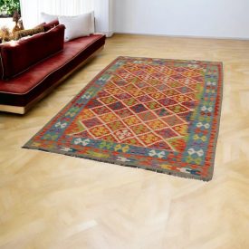   Afghan Kilim preproga Chobi 161x247 etnični ročno tkani Kilim