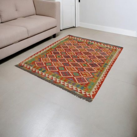 Etnična preproga Kilim Chobi 148x194 ročno tkana preproga