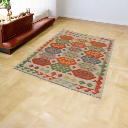 Afgan Kilim Chobi 147x200 ročno tkana preproga Kilim