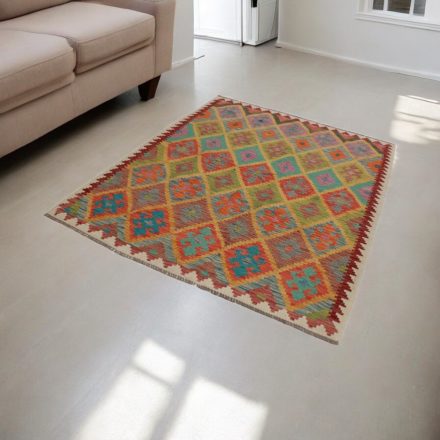 Ročno tkana Kilim Chobi 158x202 afgan volneni kilim
