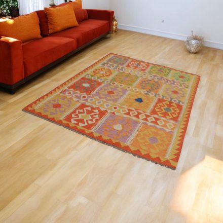 Preproga Kilim Chobi 152x201 Afganistanski ročno tkani kilim
