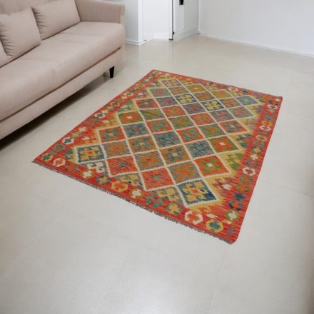 Chobi preproga Kilim 150x201 ročno tkana volna kelim