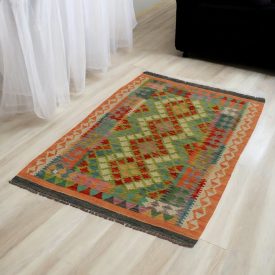   Afghan Kilim preproga Chobi 100x155 etnični ročno tkani Kilim