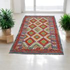 Volnena preproga Kilim Chobi 100x200 ročno tkani afgan kilim