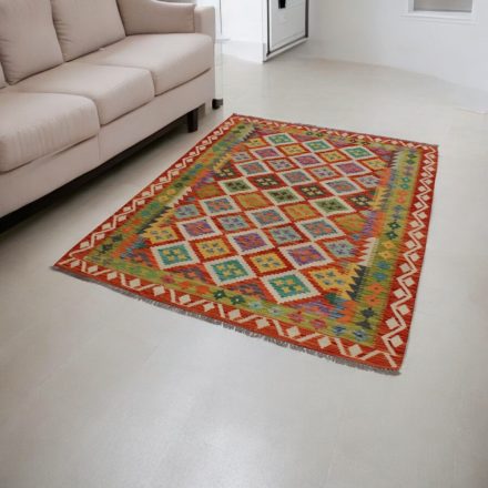 Chobi preproga Kilim 154x198 ročno tkana volna kelim