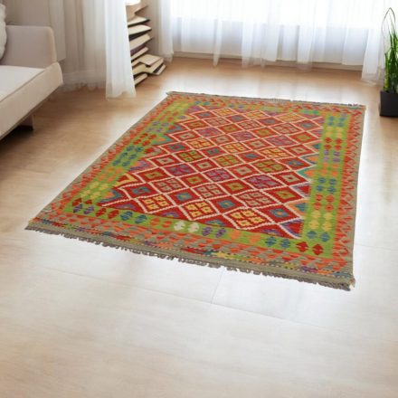 Chobi preproga Kilim 153x198 ročno tkana volna kelim