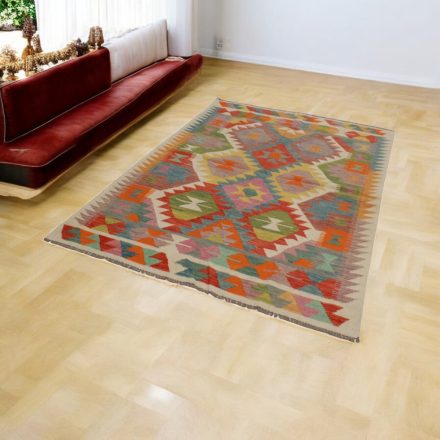 Afgan Kilim Chobi 147x198 ročno tkana preproga Kilim