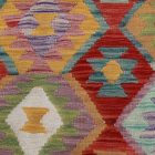 Ročno tkana Kilim 154x198 Maimana Kelim preproga