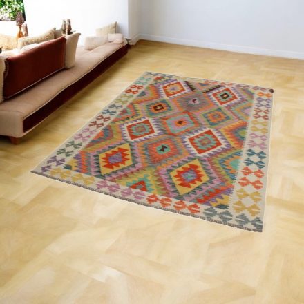Etnična preproga Kilim Chobi 151x202 ročno tkana preproga