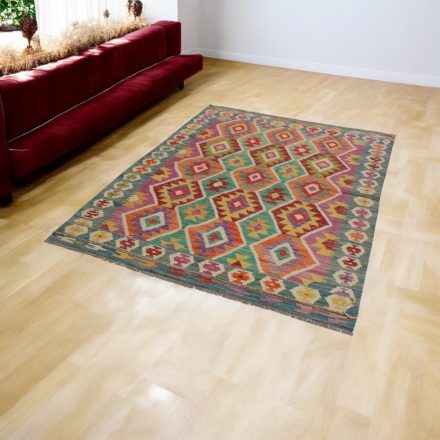 Afghan Kilim preproga Chobi 151x200 etnični ročno tkani Kilim