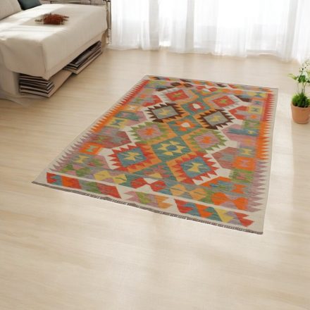 Ročno tkana Kilim 145x200 Maimana Kelim preproga