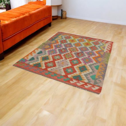 Preproga Kilim Chobi 152x192 cm – afganistanska volna, ročno