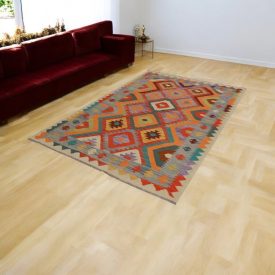 Ročno tkana Kilim Chobi 166x247 afgan volneni kilim