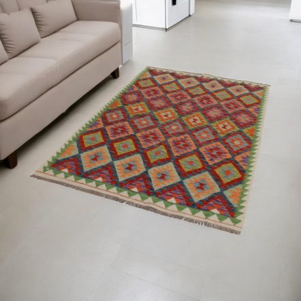 Afgan Kilim Chobi 136x192 ročno tkana preproga Kilim